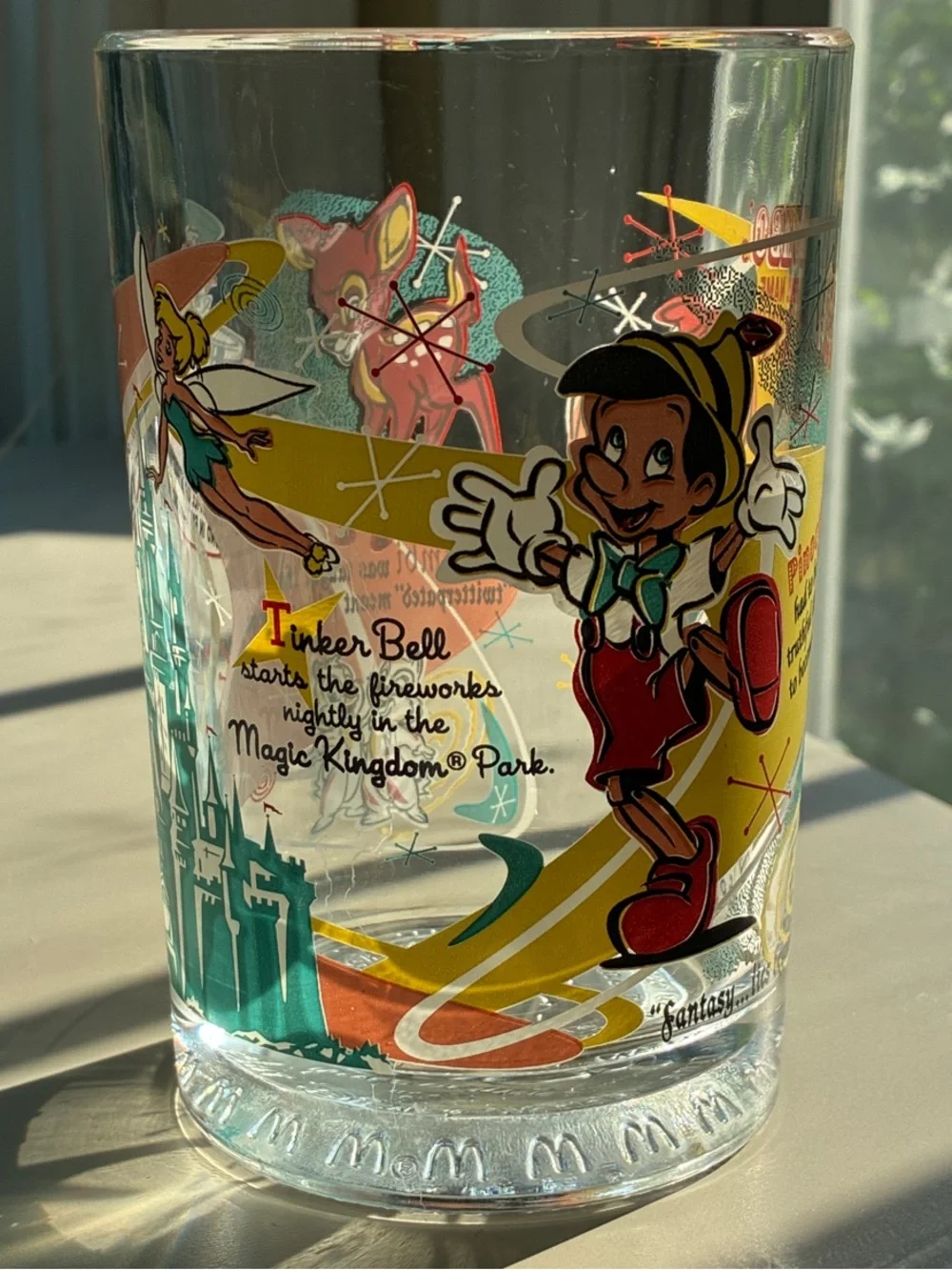 VINTAGE Walt Disney’s 100 years of Magic Glasses from (USA and Spain)